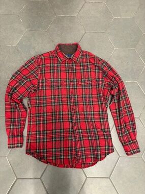 Used  Large MARTIN + OSA Plaid Wool Button Down